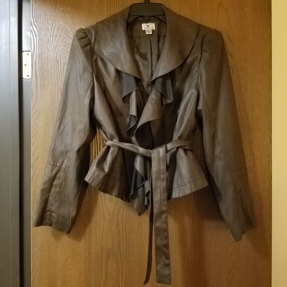 Worthington Jackets & Blazers - Worthington charcoal classy chic peplum jacket